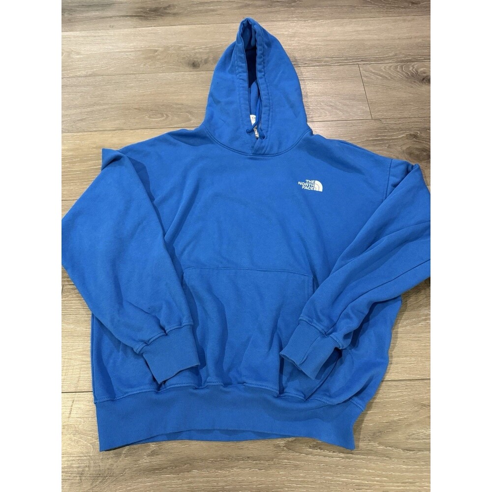 The North Face Mens Pullover Hoodie Sweatshirt Blue Large
